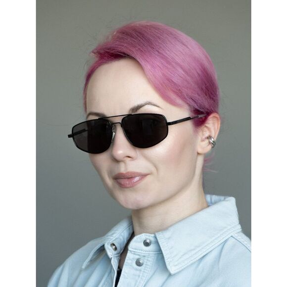 Bottega Veneta Women Sunglasses Black Grey Pilot BV1125S 001 BRAND NEW main image 7